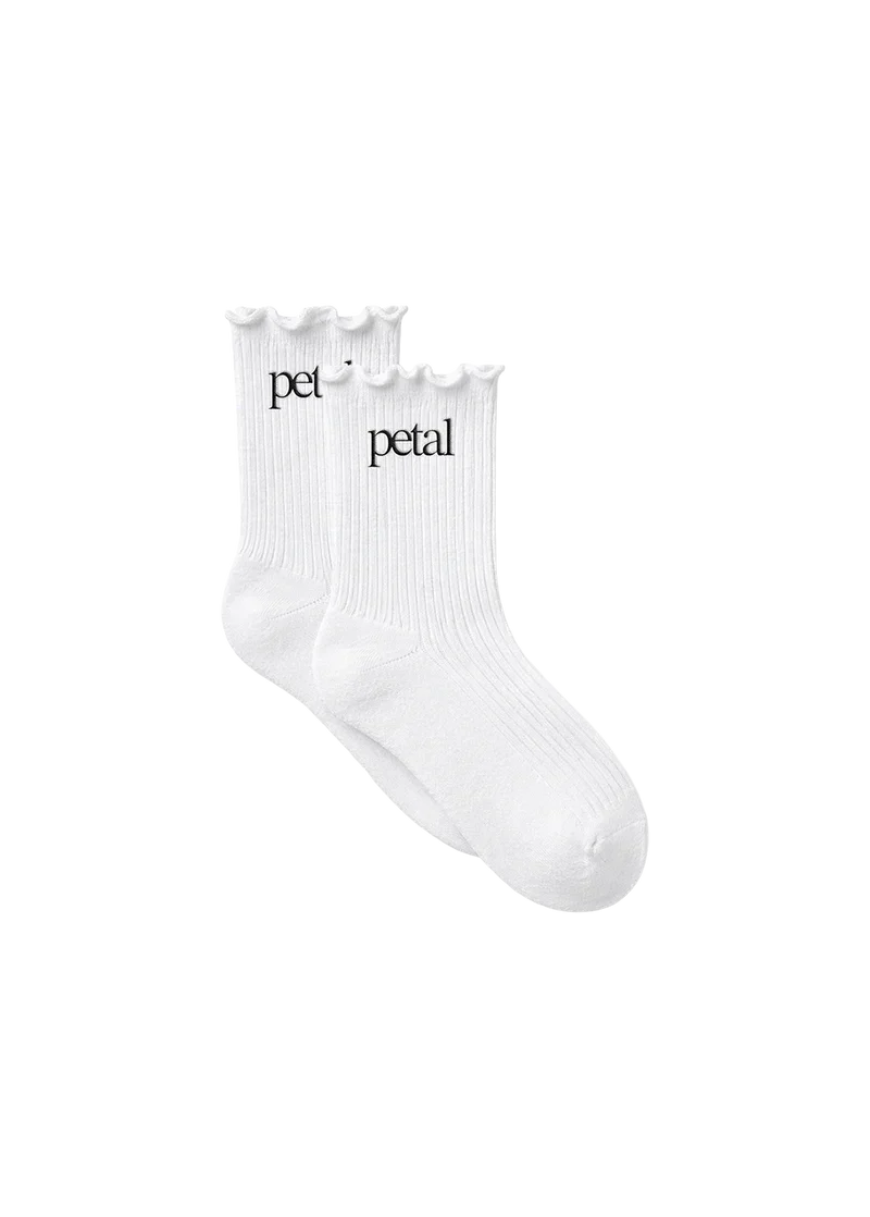 Ariana Grande Petal White Logo Fan Socks