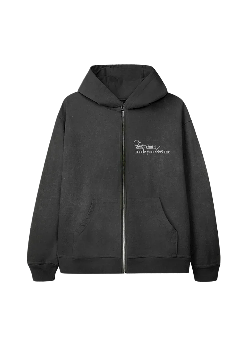 Ariana Grande Hate That I Made You Love Me Flower Zip Hoodie