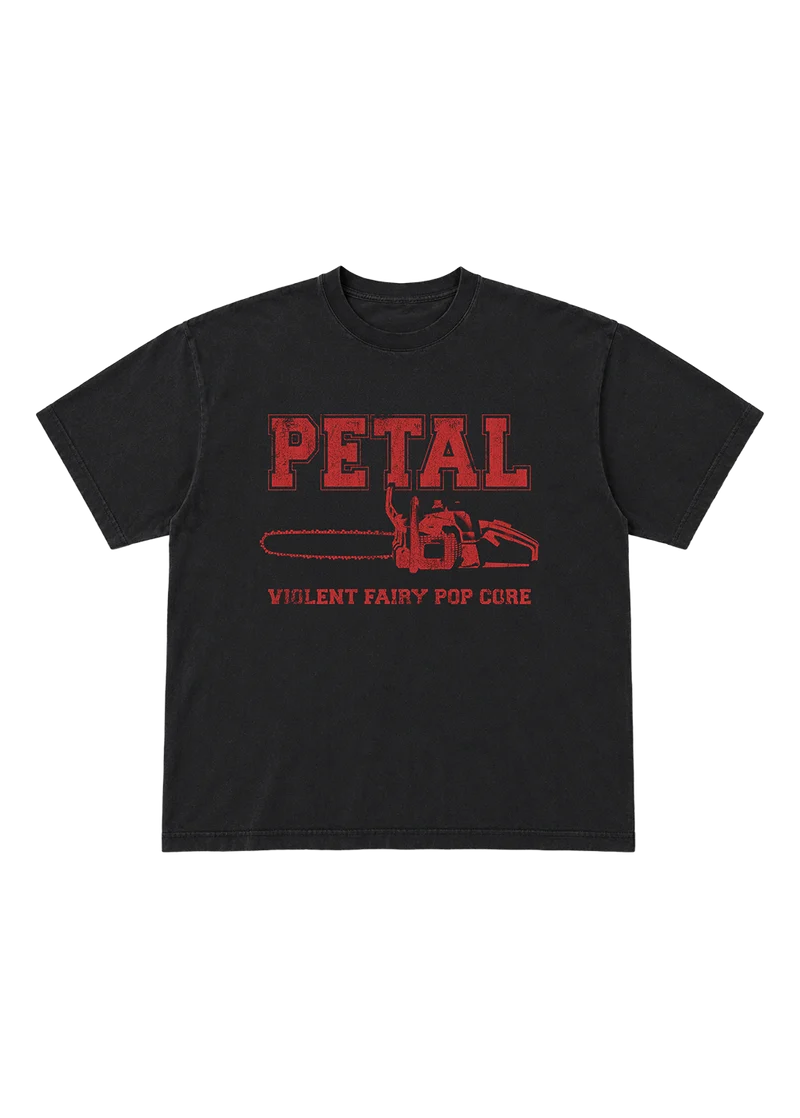 petal chainsaw t-shirt
