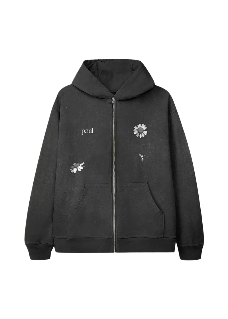 petal zip hoodie