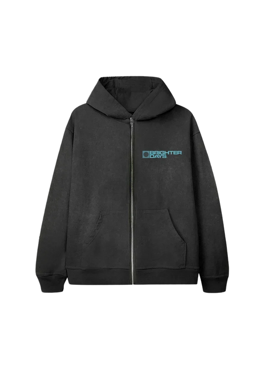 Ariana Grande Brighter Days Logo Zip Hoodie