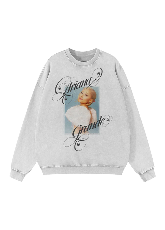 Ariana Grande AG Photo Graphic Fan Crewneck
