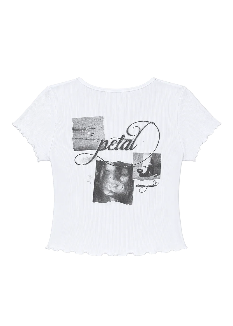 petal ripped photo baby tee