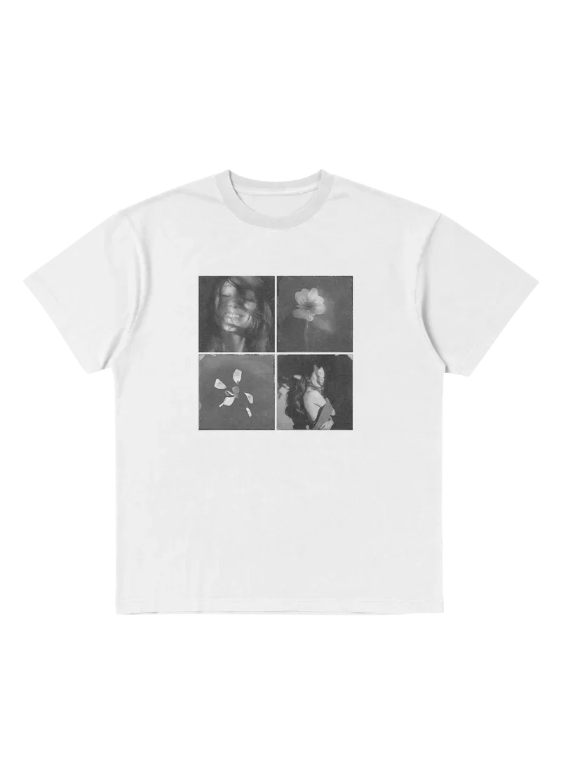 Ariana Grande Petal Tile Photo Graphic T-Shirt