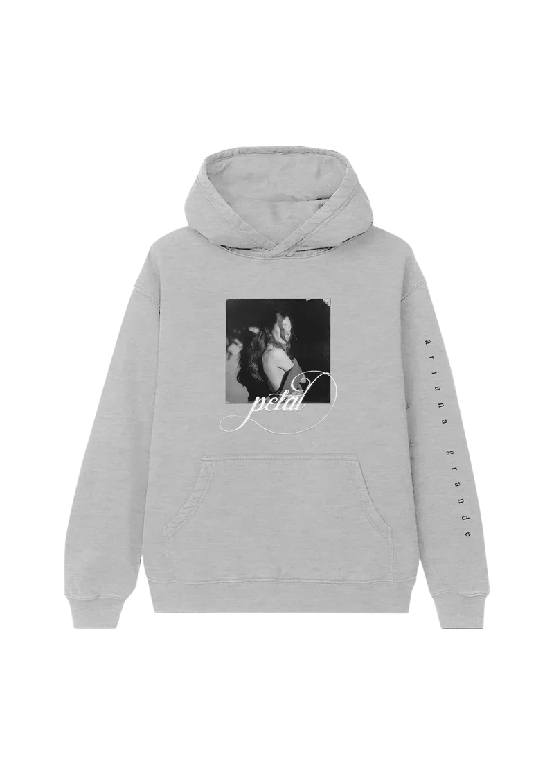 Ariana Grande Petal Gray Graphic Fan Hoodie